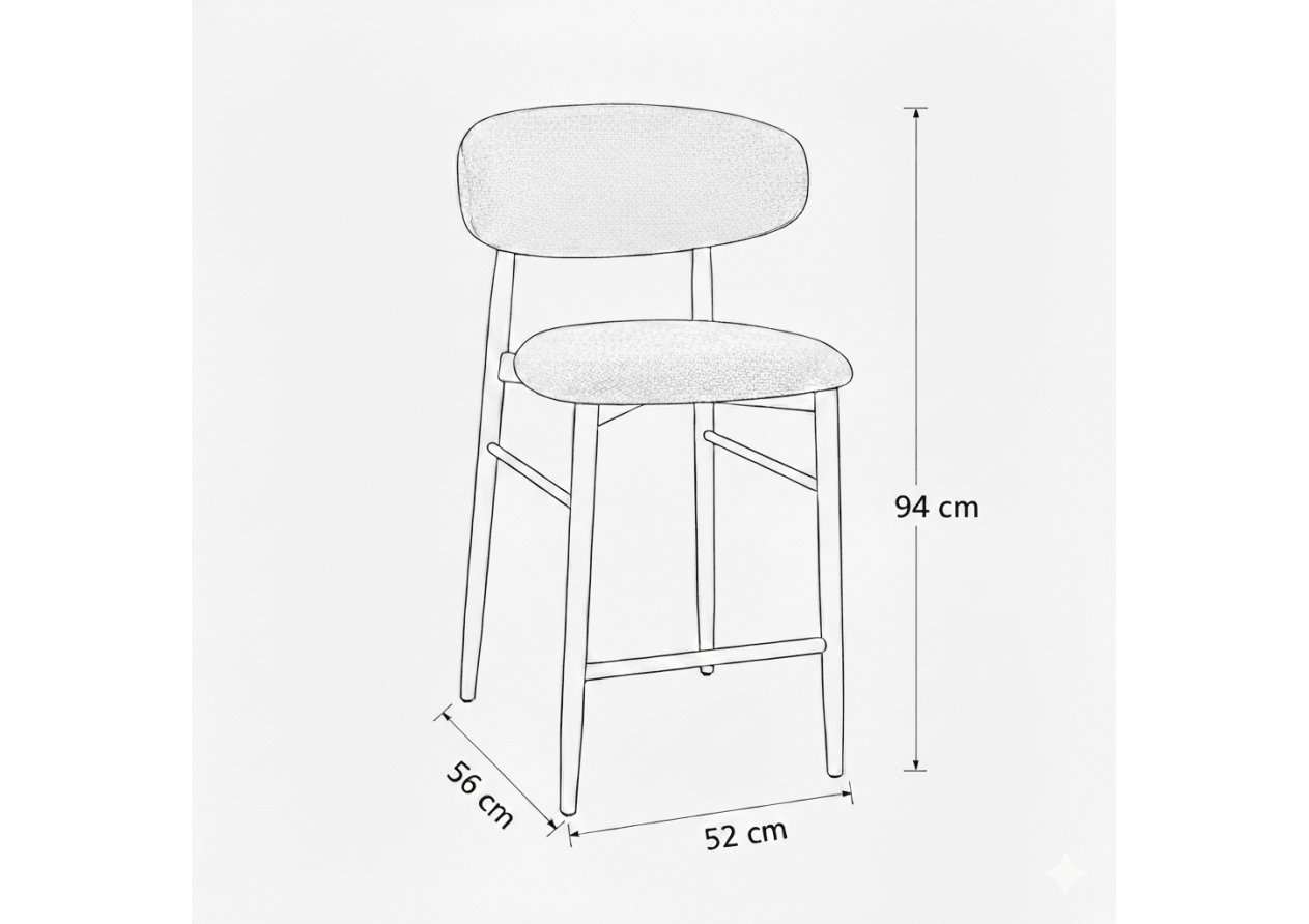 Tabouret de bar LOCARNO