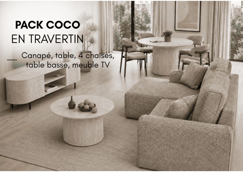 PACK COCO TRAVERTIN