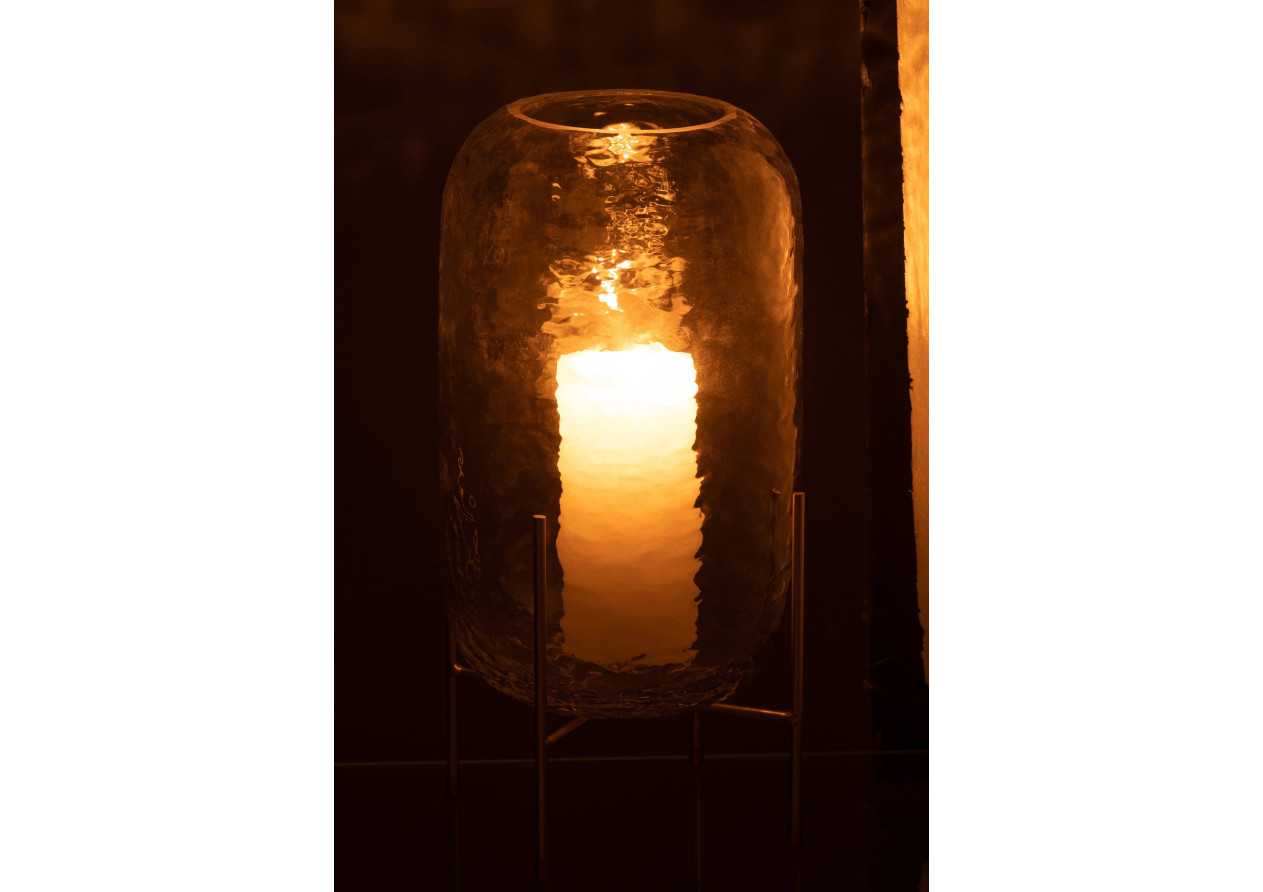 Vase rond en verre large