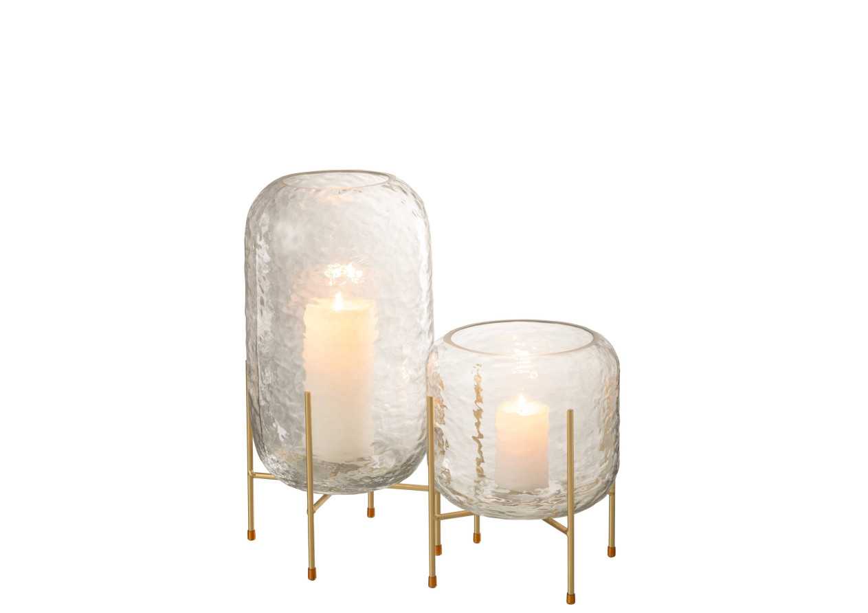 Vase rond en verre large