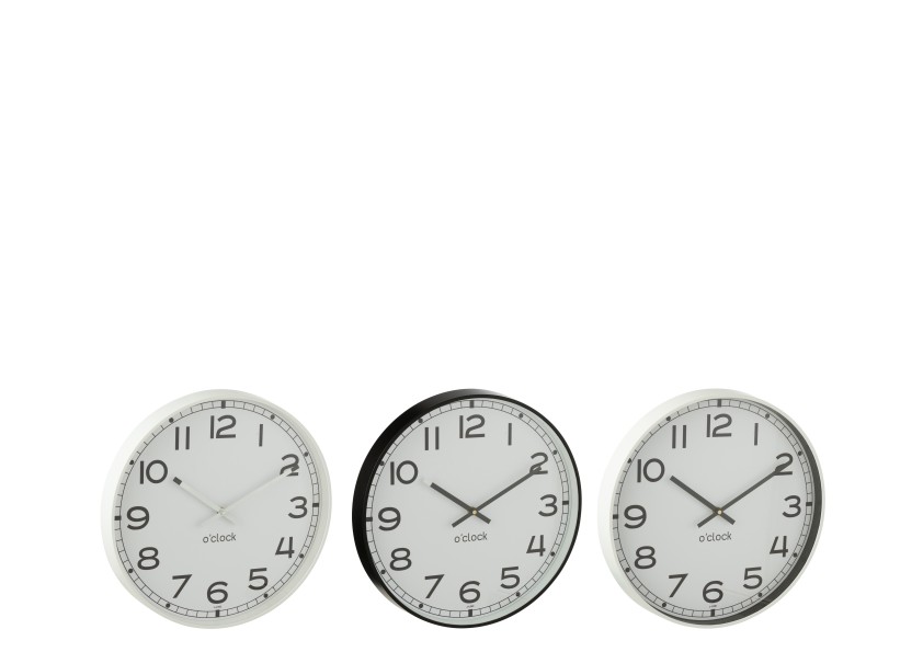 Horloge murale ronde x3