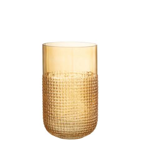 Vase en verre orange moyen