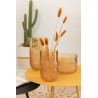 Vase en verre orange moyen