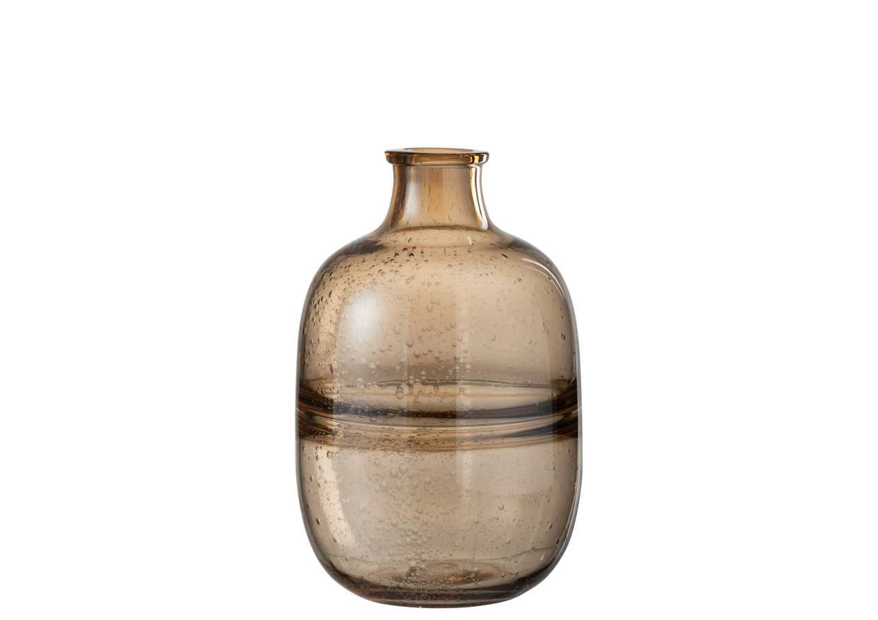 Vase en verre ambré petit