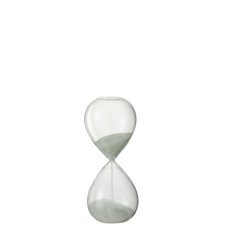 Sablier Déco Verre/Sable Blanc Petit