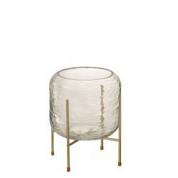 Vase rond en verre petit