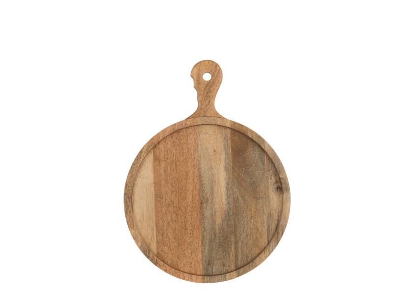 Planche à découper ronde en bois de manguier
