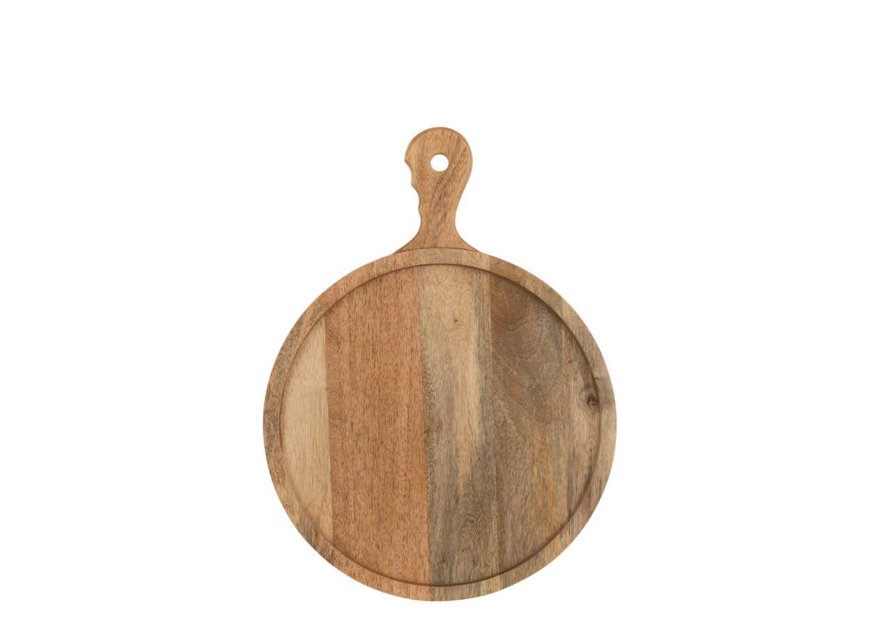 Planche à découper ronde en bois de manguier