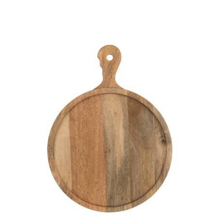 Planche à découper ronde en bois de manguier