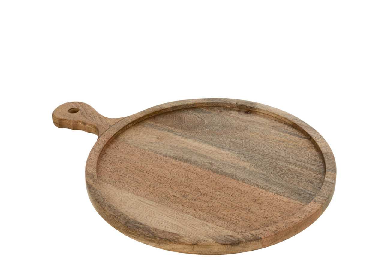 Planche à découper ronde en bois de manguier