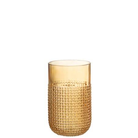 Petit vase en verre orange