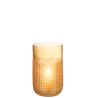 Petit vase en verre orange