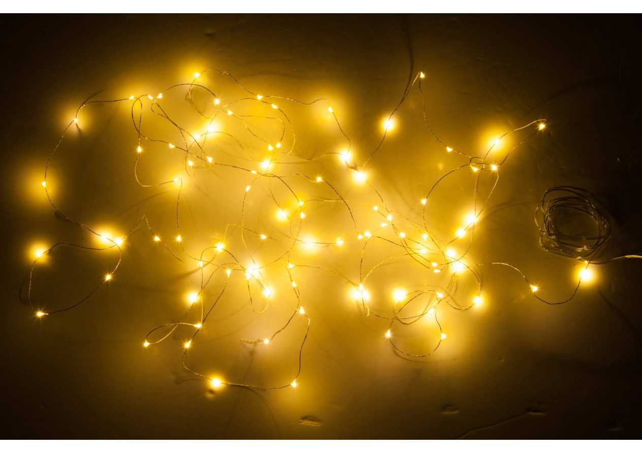 Guirlande 9m Argent LED