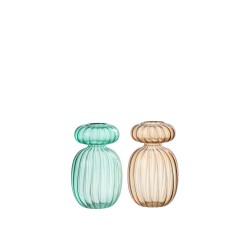 Vase en verre Michel x2