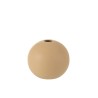 Vase balle en céramique beige moyen