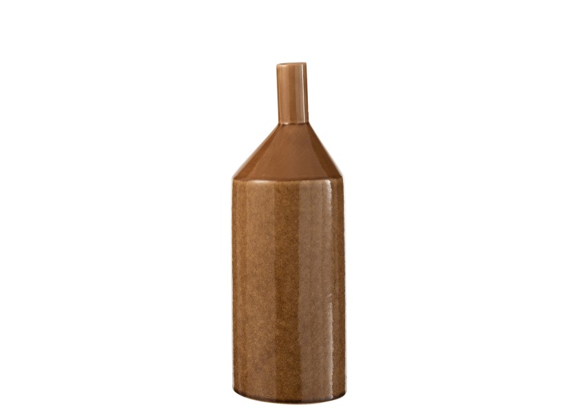 Vase en céramique marron petit