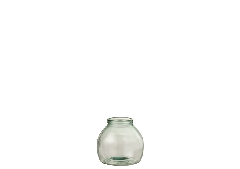 Vase en verre transparent large