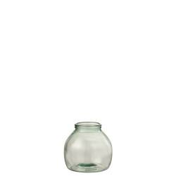 Vase en verre transparent large