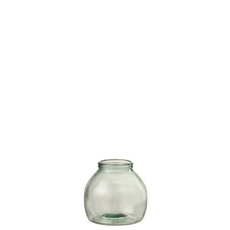 Vase en verre transparent large