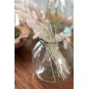 Vase en verre transparent large