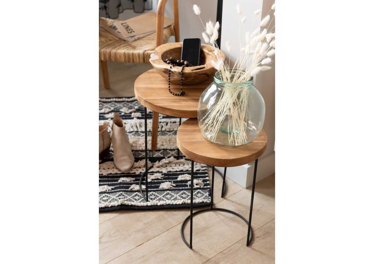 Vase en verre transparent large