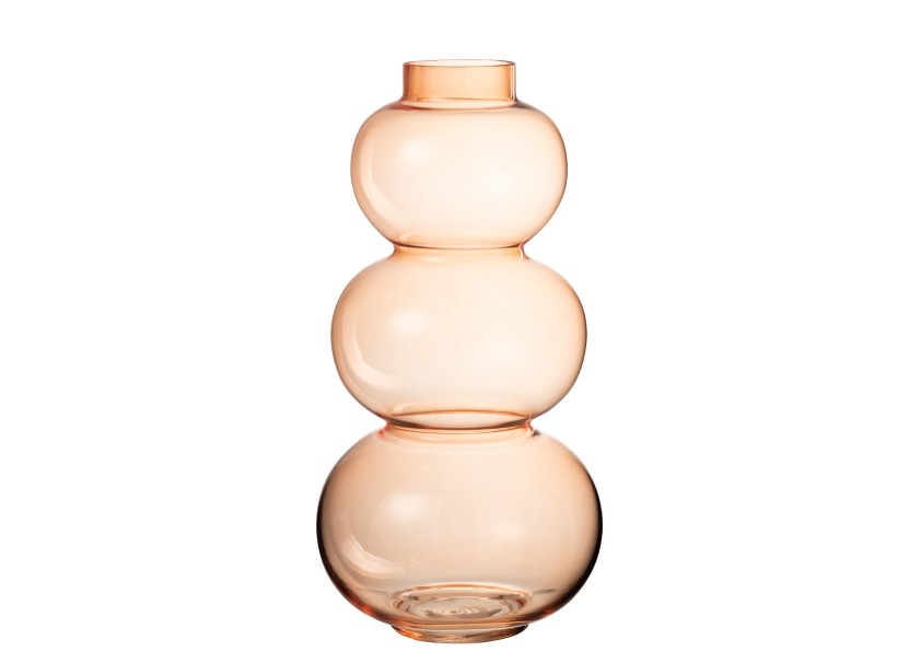 Grand vase en verre globes