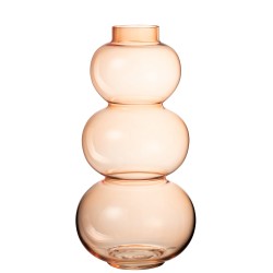 Grand vase en verre globes