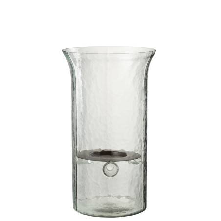 Bougeoir en verre flou moyen