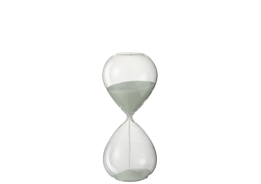 Sablier en verre blanc moyen