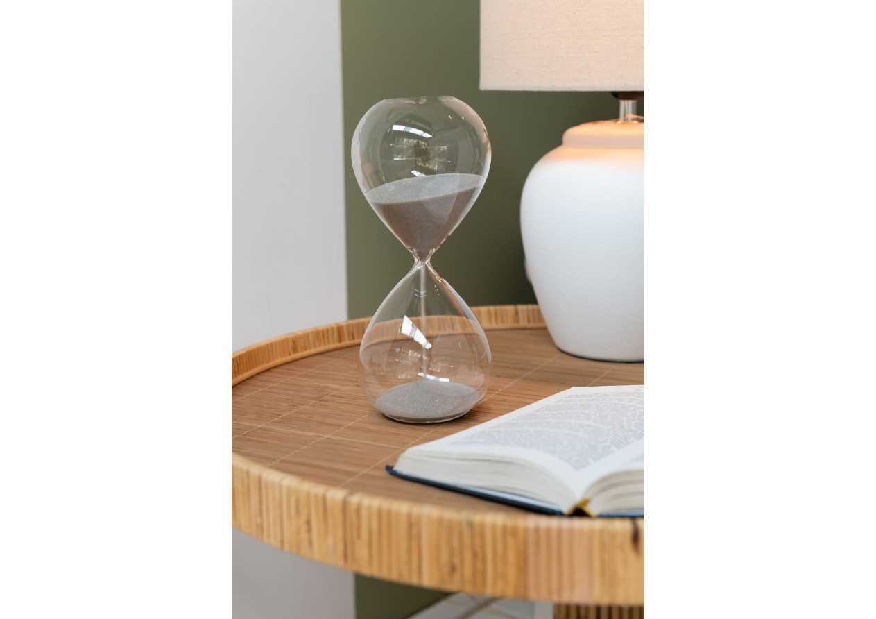 Sablier déco sable gris moyen
