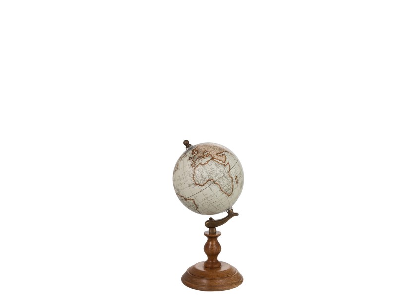 Globe sur pied en bois petit