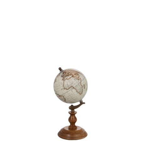 Globe sur pied en bois petit