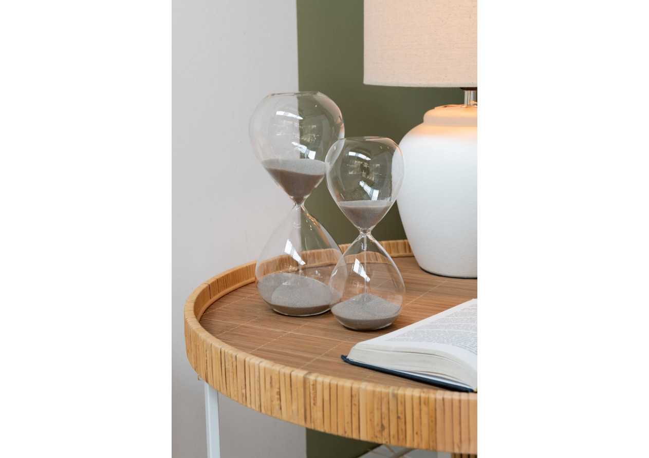 Sablier déco sable gris moyen