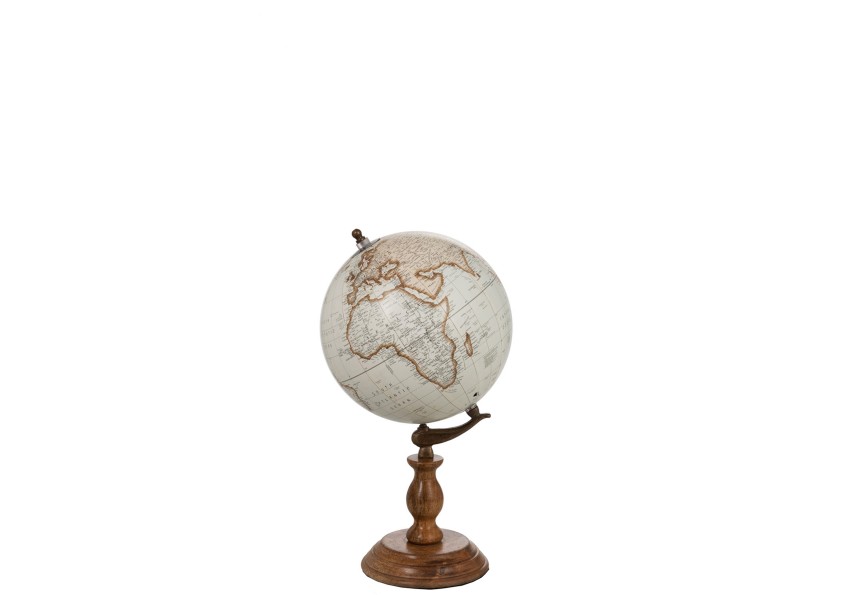 Globe sur pied en bois moyen