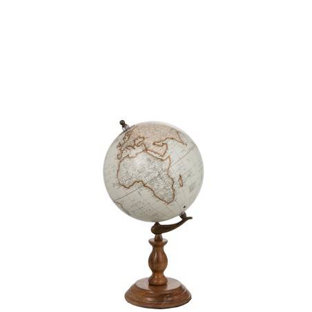 Globe sur pied en bois moyen