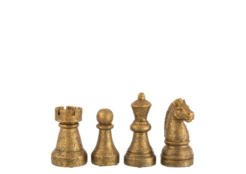 Pièce d'échecs antique petit x4