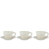 Tasses + soucoupe en porcelaine x3