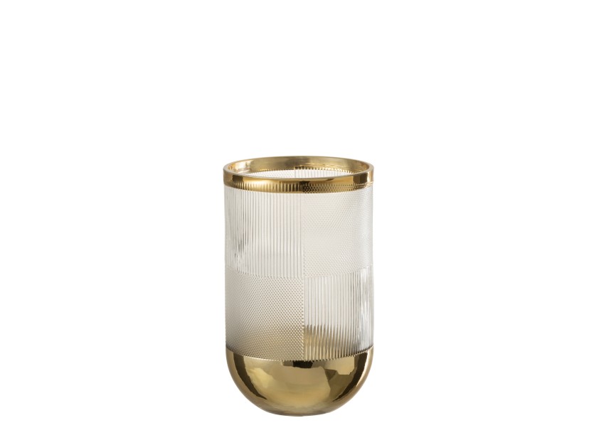 Vase cylindrique en verre petit