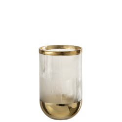 Vase cylindrique en verre petit