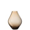 Vase Abby en verre ambre large