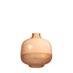 Vase Hany en verre pêche petit