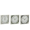 Horloge murale ronde vert/blanc/noir x3 large