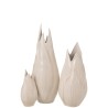 Vase Ibiza en céramique beige large