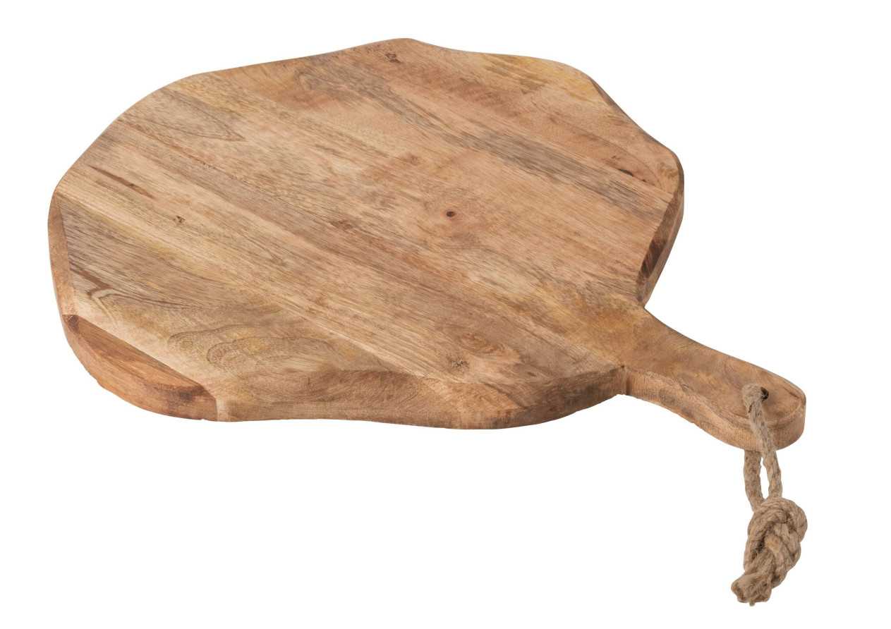 Planche à découper ronde en bois organique