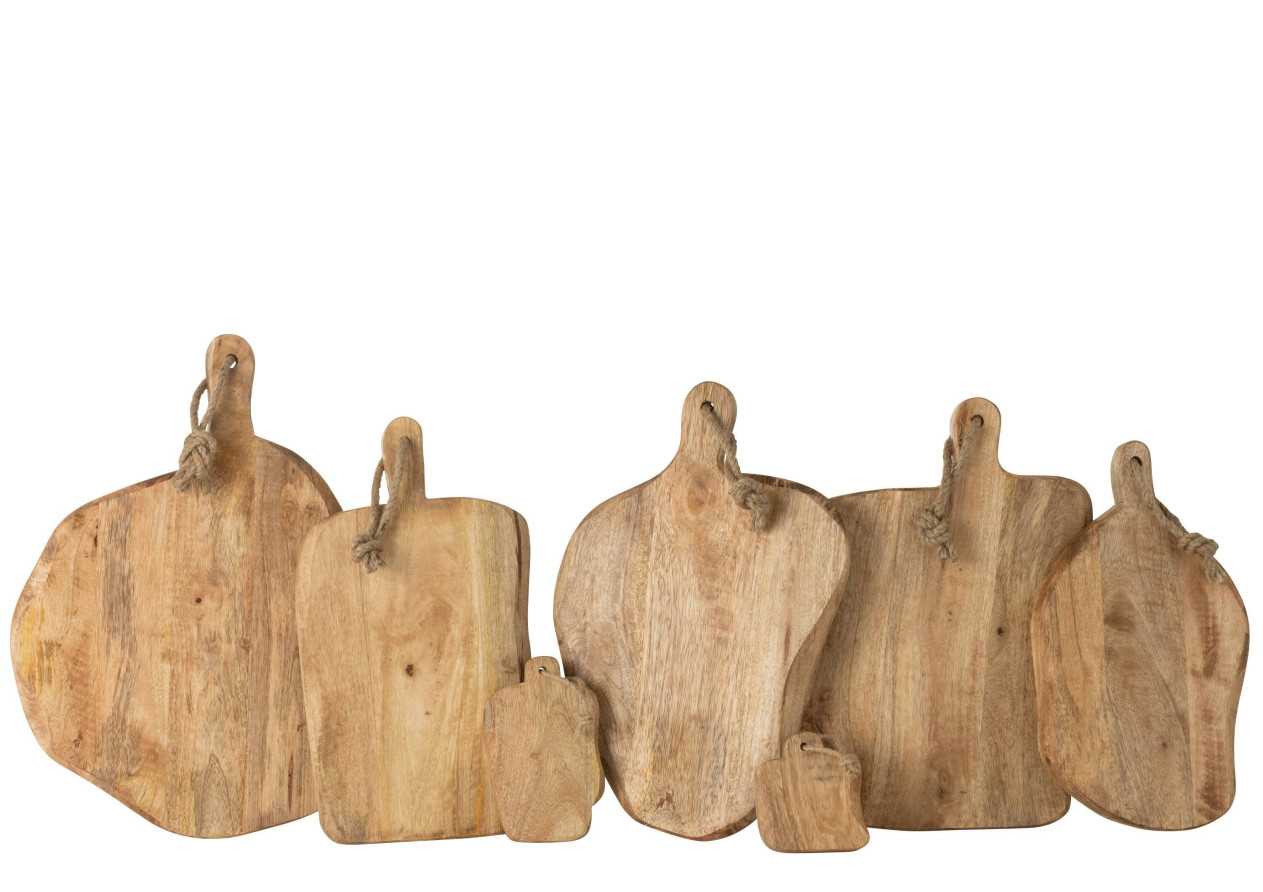 Planche à découper ronde en bois organique