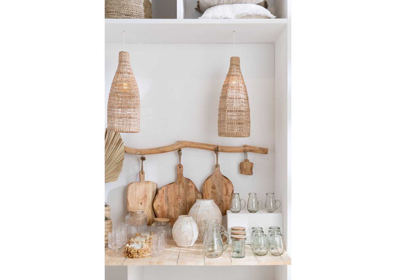 Planche à découper ronde en bois organique