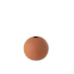 Vase balle en céramique rouille moyen