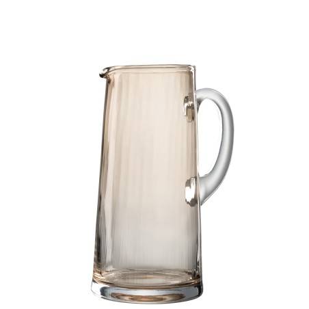 Carafe Lignes en verre ambre