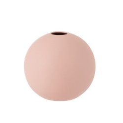 Vase balle rose pastel large