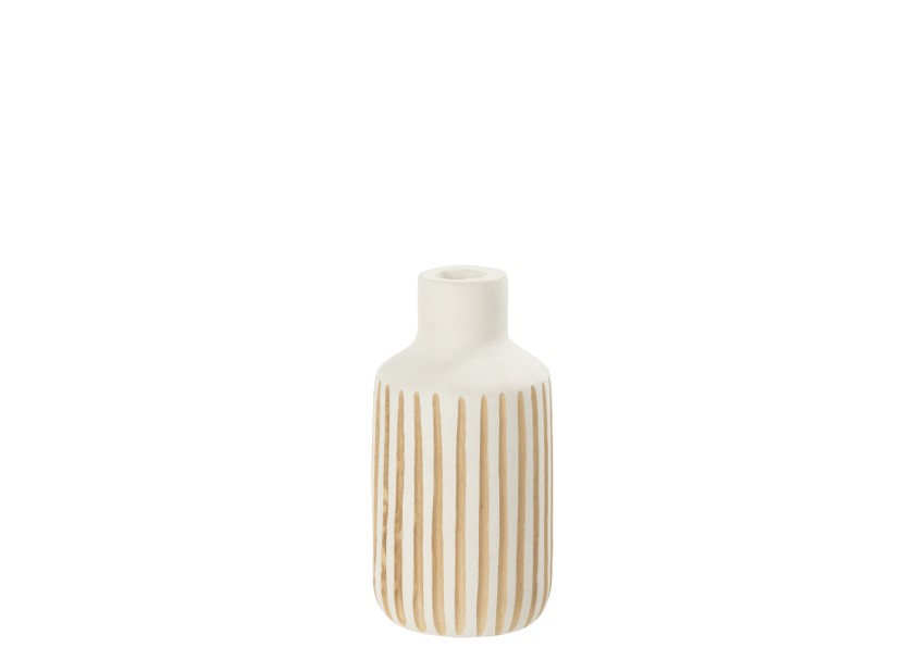 Vase Ying en bois blanc petit